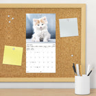 DateWorks - 2026 Mini Calendrier Mural 16 Mois - 7 po x 7 po - Chatons Câlins - Anglais -Comprend des pages mensuelles de janvier à décembre 2026, ainsi que les 4 derniers mois de 2025