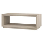 Hudson&Canal - Table basse rectangulaire Tannen 48" L - Blanc aulne-Le plateau de table a une capacité de poids de 75 lb