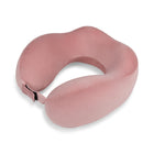 Bugatti - Oreiller de Voyage Ergonomique - Rose-Forme ergonomique adaptée à la courbure naturelle de votre cou