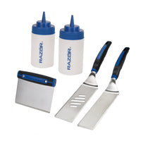 Razor - Ensemble de base pour plaque de cuisson (5 pièces)-La trousse de départ indispensable et parfaite pour les débutants en grillades