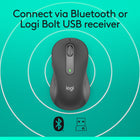 Logitech Signature M650 Souris Sans Fil - Graphite-Boutons de Côtés Programmables: Personnalisez les boutons de côtés de la souris d'ordinateur avec Logitech Options+, sur Windows et macOS. Ajoutez vos raccourcis favoris comme copier/coller