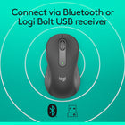 Logitech Signature M650 Souris Sans Fil - Graphite-Boutons de Côtés Programmables: Personnalisez les boutons de côtés de la souris d'ordinateur avec Logitech Options+, sur Windows et macOS. Ajoutez vos raccourcis favoris comme copier/coller