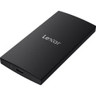 Lexar - SSD portable SL300 USB 3.2 Gen 2 Type-C - 2 To - Noir-Design élégant avec résistance aux chutes de 1 mètre pour votre vie quotidienne et votre bureau.