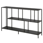 Hudson&Canal - Console Winthrop 52" L - Bronze noirci-Le dessus peut supporter 40 lb, les étagères du milieu et du bas peuvent supporter respectivement 20 et 30 lb