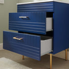 Modway - Daybreak 24" Vanette de salle de bain - Bleu-blanc-Évier en céramique avec comptoir intégré