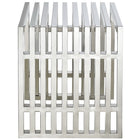 Modway - Gridiron Petit Acier inoxydable Banc - Argent-Facile à nettoyer