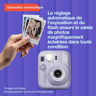 FUJIFILM - Ensemble avec appareil instantané instax mini 13 - Rose bonbon-Mode «Gros plan» à correction de la parallaxe