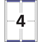 Avery - Étiquettes rectangulaires blaches avec TrueBlock, 3-1/2 po x 5 po, Paquet de 400 (5168)-Étiquettes d’un blanc éclatant dotées des technologies TrueBlock et Sure Feed qui vous permettront de masquer complètement tout ce qui se trouve en dessous, et ainsi de réutiliser en toute confiance les boîtes, les tubes d’expédition et bien plus