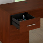 Bush Furniture – Bureau Somerset 72 W avec huche - cerisier Hansen (SET018HC)-Le tiroir du bureau d'ordinateur permet de ranger les fournitures et ustensiles de bureau.