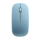 Basic Tech - Souris sans fil SI, bleu-Conception compacte