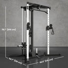 Soozier - Appareil de gym à domicile avec barre de traction-Compatible avec des disques de poids de 1 po et 2 po (2,5/5 cm) via des adaptateurs  