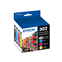 Epson - Cartouches d'encre T302 Claria Premium - Noir et couleurs CMJ-Textes nets et couleurs brillantes pour des impressions de grande qualité, encre à séchage rapide