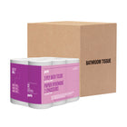 Perk - Papier hygiénique 2 épaisseurs - 242 feuilles par rouleau - 4 Paquets de 12 Rouleaux - 48 Rouleaux-Diamètre du mandrin : 1,625 pouces