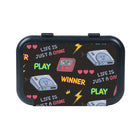 ZIPIT - Boîte de Rangement Recyclée - Motif jouer-Dimensions: 8,5 L x 5,9 W x 2,4 D po