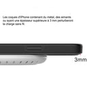 MyBat - Tapis de chargement sans fil Pro 15 watts, Blanc-Compatible avec la charge rapide iPhone et Android