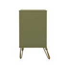 Manhattan Comfort - Commode Avira 35" style Mid-Century Modern à 3 tiroirs - Vert olive-Construction durable conçue pour un usage quotidien