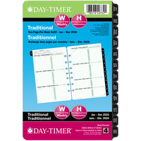 Day-Timer - Recharge datee 2026 2 pages/semaine de bureau - 8 1/2 po H x 5 1/2 po l - bilingue-Format des pages : 8 1/2 po H x 5 1/2 po l