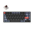 Keychron - K2 Pro White LED Wireless Mechanical Keyboard - Pro Brown Switch - 75% Layout - Black-Sans Fil et Câblé - Une excellente solution pour le multitâche. Vous pouvez connecter le K2 Pro à jusqu'à 3 appareils sans fil via son Bluetooth 5.1 stable de Broadcom pour un multitâche fluide entre votre ordinateur portable, téléphone et tablette. Passez rapidement de l'un à l'autre, et il est entièrement compatible avec Mac et Windows. Une connexion câblée USB Type-C est également disponible lorsque vous en a