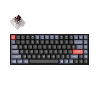 Keychron - K2 Pro White LED Wireless Mechanical Keyboard - Pro Brown Switch - 75% Layout - Black-Sans Fil et Câblé - Une excellente solution pour le multitâche. Vous pouvez connecter le K2 Pro à jusqu'à 3 appareils sans fil via son Bluetooth 5.1 stable de Broadcom pour un multitâche fluide entre votre ordinateur portable, téléphone et tablette. Passez rapidement de l'un à l'autre, et il est entièrement compatible avec Mac et Windows. Une connexion câblée USB Type-C est également disponible lorsque vous en a