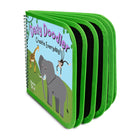The Pencil Grip - Cahier d'activités réutilisable Daily Doodler - Couverture Animaux Sauvages, 4 Wonder Stix inclus-Facile à nettoyer avec un chiffon humide pour créer encore et encore !