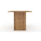 Manhattan Comfort - Table à manger moderne Nomad 172,5 cm - Nature-Table de salle à manger de style rustique avec détails en grain de bois et base en H