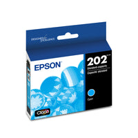 Epson - T202 Cartouche d'encre - Capacité standard - Cyan-Textes nets et couleurs brillantes pour des impressions de grande qualité, encre à séchage rapide