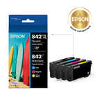 Epson - Cartouche d'encre DURABrite Ultra T842 - grande capacité/capacité standard - Noir/Couleur - Paquet de 4-Textes nets et couleurs brillantes pour des résultats de qualité professionnelle