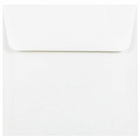 JAM Paper - Enveloppes d'invitation carrées doublées de feuille d'aluminium - 6 x 6 - blanches avec feuille d'or - Paquet de 25-Parfait pour le courrier personnel, les envois professionnels, les cartes de voeux, les annonces et bien plus encore !