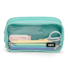 ZIPIT - Trousse à crayons à 3 poches “Half & Half” - Sarcelle-4