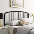Modway - Nova Métal Tête de lit Queen, Noir-Construction en fer revêtu de poudre