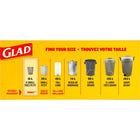 Glad - Sacs à ordures, Très petits, 15 L -  Rose - Parfum de Fleur de cerisier - Paquet de 52-Sacs garantis résistants: les sacs glad sont garantis résistants pour mieux contenir toutes vos ordures, sans dégâts