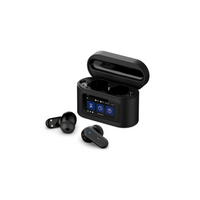 Philips - TAT6000 écouteurs sans fil véritables - noir-Étui de charge intelligent - Vous pouvez utiliser cet étui pour prendre des appels, contrôler la lecture et la réduction du bruit, ajuster les basses et les aigus, ou retrouver un écouteur égaré. L’écran tactile de 1,47 po comprend également une horloge et une minuterie, ainsi qu’une fonction lampe de poche qui émet une lumière blanche vive. Véritable multitâche, l’étui peut même prendre des photos en déclenchant à distance l’appareil photo de votre app
