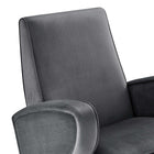 Modway - Superior Performance Velvet Chaise pivotante - Gris-Capacité de poids de la chaise : 331 lb