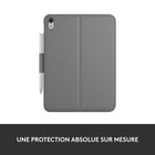 Étui clavier Logitech Slim Folio pour iPad A16/ 10.9" (10e génération) - Anglais - Gris Oxford-Clavier intégré