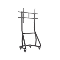 Amer Mounts - Meuble TV avec roulettes pour écran de 60 à 105 po - Noir mat-Construction robuste : Conçu avec des matériaux renforcés pour assurer une résistance supérieure et une durabilité à long terme