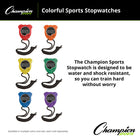 Champion Sports - Montre chronomètre CHS910SET, variés-Vibreurs/retardateurs