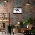 Auston Matthews Toronto Maple Leafs Hustling Spotlight sur toile - Toile encadree - 31" x 22"-Sous licence officielle de la LNH et de l'AJLNH