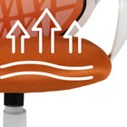 39F - Fauteuil pour le bureau Desert à dossier élevé, orange/noir (3339-DM6442-0W)-6