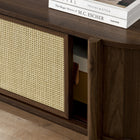 Modway - Reid 61 po Meuble TV, Noyer-2 portes coulissantes