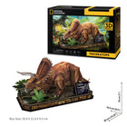 National Geographic - Puzzle 3D Tricératops-Expérience immersive et éducative parfaite pour les amatrices de dinosaures de tous âges