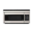 Sharp - Four à micro-ondes à hotte intégrée Carousel de 1,1 pi³ - Acier inoxydable-Four à micro-ondes à convection à hotte intégrée pour cuire, rôtir ou griller les aliments 