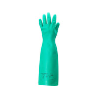 Forcefield - Gants Solvex Nitrile - Taille 7 - Vert - 1 Paire-Pas de flocage coton, gants EPI avec risques réduits de contamination par les peluches