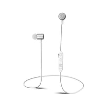 Écouteurs sans fil rechargeables Sharper Image avec microphone - argent (SBT533SL)-Son stéréo sans fil haute définition