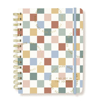 Graphique - 2024-2025 Académique Check Hebdomadaire/Mensuel Planificateur de Bureau - 15.24 x 20.32 cm-18 mois