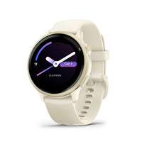 Garmin - vivoactive 6, Lunar Gold avec bracelet en os-SUIVI ÉNERGÉTIQUE BODY BATTERY - Suivez votre niveau d'énergie tout au long de la journée pour savoir quand votre corps est rechargé et prêt à l'activité, ou épuisé et a besoin de se ressourcer grâce à un sommeil réparateur. Obtenez encore plus de détails et d'informations personnelles sur l'impact du sommeil, des siestes, des activités quotidiennes et d'un stress élevé sur votre énergie.