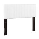 Modway - Keira Imitation cuir Tête de lit King/King de Californie, Blanc-Tête de lit moderne contemporaine