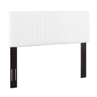 Modway - Keira Imitation cuir Tête de lit King/King de Californie, Blanc-Tête de lit moderne contemporaine