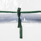 Outsunny - serre portable 27 po L x 20 po l x 65 po H avec étagères à 4 niveaux et roulettes, transparent-4 niveaux à l'intérieur pour un placement pratique des plantes

