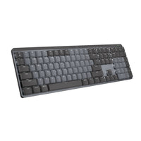 Logitech - MX Mechanical Clavier Sans Fil Rétroéclairé Performant - Boutons Tactiles Silencieux-Frappe Mécanique Fluide et Silencieuse : Le clavier MX Mechanical avec boutons tactiles silencieux offre une sensation accrue et moins de bruit. Commutateurs Cliquables et Linéaires aussi disponibles