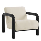 Modway - Sereno Boucle Chaise d’accent - Noir crème-Chaise d’accent moderne
